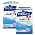 Davitamon Junior 3+ Kauw Vitamines Framboos 2x120KTB