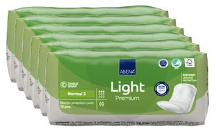Abena Light Premium Normal 2 Inlegverband - Multiverpakking 6x12ST Abena Light Premium Normal 2 Inlegverband - Multiverpakking 6x12ST