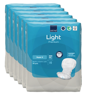 Abena Light Premium Super 4 Inlegverband - Multiverpakking 6x30ST