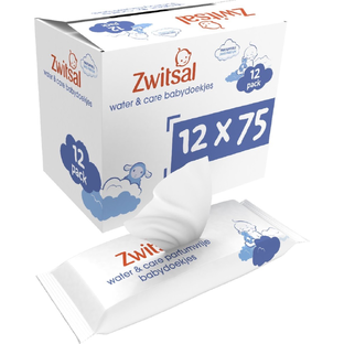 De Online Drogist Zwitsal Water & Care Babydoekjes Multiverpakking 12x75ST aanbieding