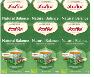 De Online Drogist Yogi Tea Natural Balance Voordeelverpakking 6x17ST aanbieding