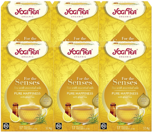 De Online Drogist Yogi Tea Pure Happiness Citroen & Citroengras Voordeelverpakking 6x17ST aanbieding