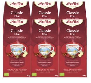 Yogi Tea Classic Chai Voordeelverpakking 6x90GR Yogi Tea Classic Chai Voordeelverpakking 6x90GR
