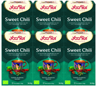 Yogi Tea Sweet Chili Voordeelverpakking 6x17ST Yogi Tea Sweet Chili Voordeelverpakking 6x17ST
