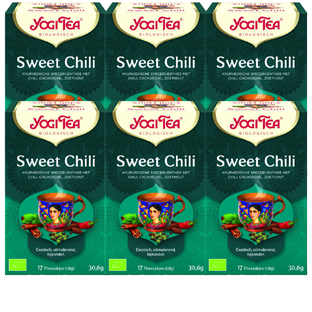 De Online Drogist Yogi Tea Sweet Chili Voordeelverpakking 6x17ST aanbieding