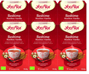 Yogi Tea Bedtime Rooibos Vanilla Voordeelverpakking 6x17ST Yogi Tea Bedtime Rooibos Vanilla Voordeelverpakking 6x17ST