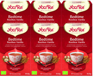De Online Drogist Yogi Tea Bedtime Rooibos Vanilla Voordeelverpakking 6x17ST aanbieding