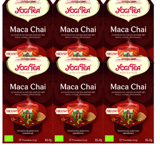 De Online Drogist Yogi Tea Maca Chai Voordeelverpakking 6x17ST aanbieding