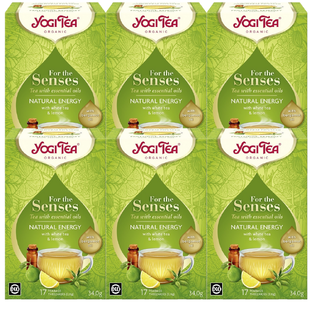De Online Drogist Yogi Tea Natural Energy Citroen & Bergamot Voordeelverpakking 6x17ST aanbieding