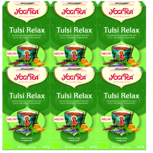 Yogi Tea Tulsi Relax Voordeelverpakking 6x17ST Yogi Tea Tulsi Relax Voordeelverpakking 6x17ST