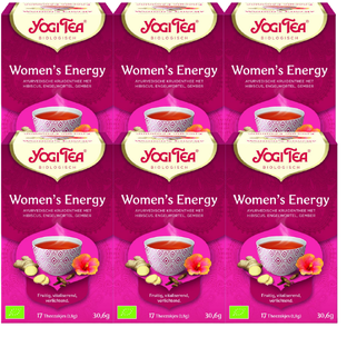 De Online Drogist Yogi Tea Women's Energy Voordeelverpakking 6x17ST aanbieding