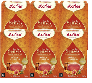 Yogi Tea Natural Welbeing Mandarijn & Hibiscus Voordeelverpakking 6x17ST Yogi Tea Natural Welbeing Mandarijn & Hibiscus Voordeelverpakking 6x17ST