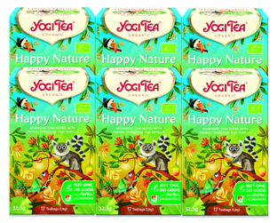Yogi Tea Happy Nature Voordeelverpakking 6x17ST Yogi Tea Happy Nature Voordeelverpakking 6x17ST