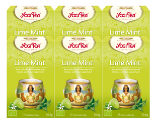Yogi Tea Lime Mint Voordeelverpakking 6x17ZK Yogi Tea Lime Mint Voordeelverpakking 6x17ZK