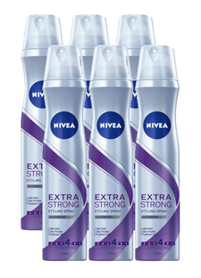 Nivea Extra Strong Styling Spray Voordeelverpakking 6x250ML