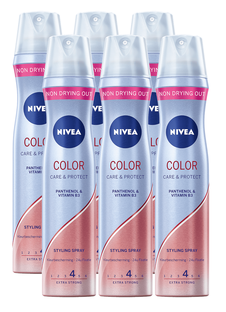 De Online Drogist Nivea Color Care & Protect Styling Spray Voordeelverpakking 6x250ML aanbieding
