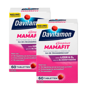 De Online Drogist Davitamon Mamafit Tabletten 60st Multiverpakking 2x60TB aanbieding