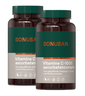 Bonusan Vitamine C-1000 Ascorbatencomplex Tabletten 2x90TB 