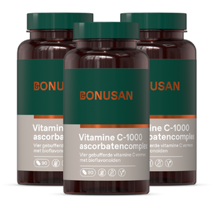 Bonusan Vitamine C-1000 Ascorbatencomplex Tabletten 3x90TB Bonusan Vitamine C-1000 Ascorbatencomplex Tabletten 3x90TB