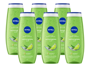 Nivea Care Shower Gel Lemongrass & Oil Multiverpakking 6x500ML Nivea Care Shower Gel Lemongrass & Oil Multiverpakking 6x500ML