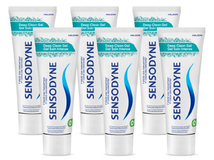 Sensodyne Deep Clean Gel Tandpasta Multiverpakking 6x75ML Sensodyne Deep Clean Gel Tandpasta Multiverpakking 6x75ML
