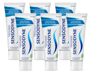 De Online Drogist Sensodyne Extra Fresh Gel Tandpasta Multiverpakking 6x75ML aanbieding