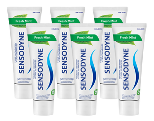 De Online Drogist Sensodyne Fresh Mint Tandpasta Multiverpakking 6x75ML aanbieding