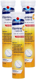 Davitamon Vitamine C + Extra D3 Bruistabletten Multiverpakking 3x15TB Davitamon Vitamine C + Extra D3 Bruistabletten Multiverpakking 3x15TB