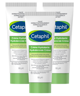 Cetaphil Hydraterende Crème Multiverpakking 3x100GR Cetaphil Hydraterende Crème Multiverpakking 3x100GR