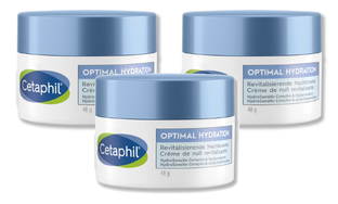 Cetaphil Optimal Hydration Revitaliserende Nachtcrème Multiverpakking 3x48GR Cetaphil Optimal Hydration Revitaliserende Nachtcrème Multiverpakking 3x48GR