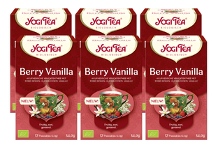 Yogi Tea Berry Vanilla Thee Voordeelverpakking 6x17ST Yogi Tea Berry Vanilla Thee Voordeelverpakking 6x17ST
