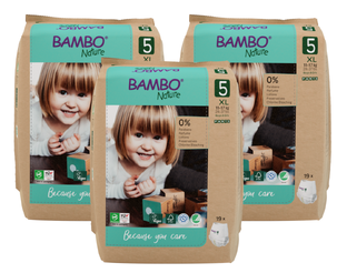 Bambo Nature Maat 5 Luiers XL Multiverpakking 3x19ST Bambo Nature Maat 5 Luiers XL Multiverpakking 3x19ST
