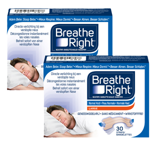 Breathe Right Neusstrips Normale Huid - Large 2x30ST 