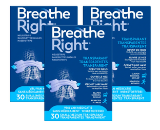 Breathe Right Neusstrips Sensitive - Small/Medium 3x30ST Breathe Right Neusstrips Sensitive - Small/Medium 3x30ST