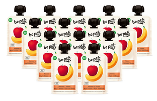 Be Plus Knijpfruit Apple & Banana Multiverpakking 14x100GR Be Plus Knijpfruit Apple & Banana Multiverpakking 14x100GR