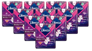 Libresse Ultra Goodnight Maandverband XL Multiverpakking 10x9ST 