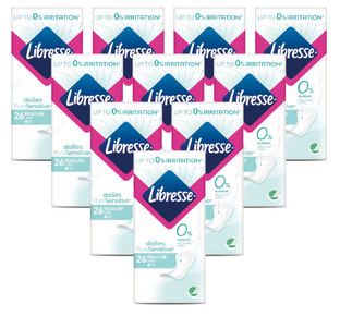 Libresse Dailies Pure Sensitive Inlegkruisjes Multiverpakking 10x26ST Libresse Dailies Pure Sensitive Inlegkruisjes Multiverpakking 10x26ST