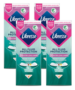 Libresse Extra Protection Normal Inlegkruisjes Multiverpakking 4x20ST 
