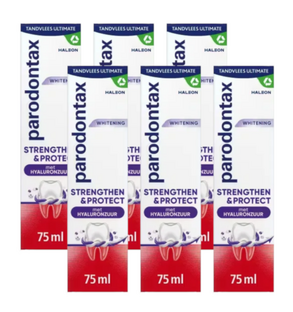 Parodontax Strengthen & Protect Whitening Tandpasta Multiverpakking 6x75ML 