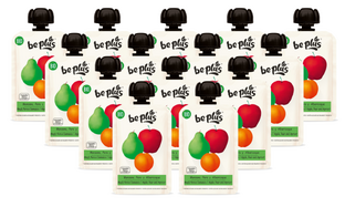 Be Plus Knijpfruit Apple Pear & Apricot Multiverpakking 14x100GR Be Plus Knijpfruit Apple Pear & Apricot Multiverpakking 14x100GR