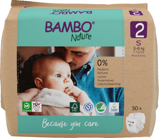 Bambo Nature Maat 2 Luiers S 30ST Bambo Nature Maat 2 Luiers S 30ST