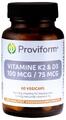 Proviform Vitamine K2 100 mcg & D3 75 mcg Capsules 60VCP