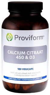 Proviform Calcium Citraat 450 & D3 Capsules 180VCP Proviform Calcium Citraat 450 & D3 Capsules 180VCP