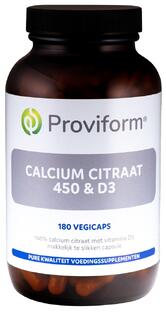 Proviform Calcium Citraat 450 & D3 Capsules 180VCP