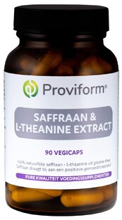 Proviform Saffraan & L-Theanine Extract Capsules 90VCP Proviform Saffraan & L-Theanine Extract Capsules 90VCP