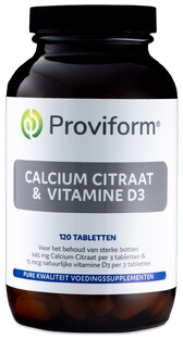 Proviform Calcium Citraat & Vitamine D3 Tabletten 120TB Proviform Calcium Citraat & Vitamine D3 Tabletten 120TB