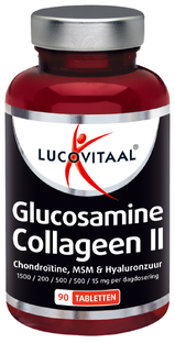 De Online Drogist Lucovitaal Glucosamine Collageen II Tabletten 90TB aanbieding