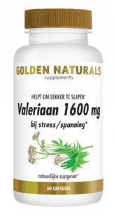Golden Naturals Valeriaan 1600mg Capsules 60VCP Golden Naturals Valeriaan 1600mg Capsules 60VCP