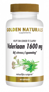 Golden Naturals Valeriaan 1600mg Capsules 60VCP