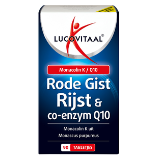 Lucovitaal Rode Gist Rijst & co-enzym Q10 Tabletten 90TB Lucovitaal Rode Gist Rijst & co-enzym Q10 Tabletten 90TB